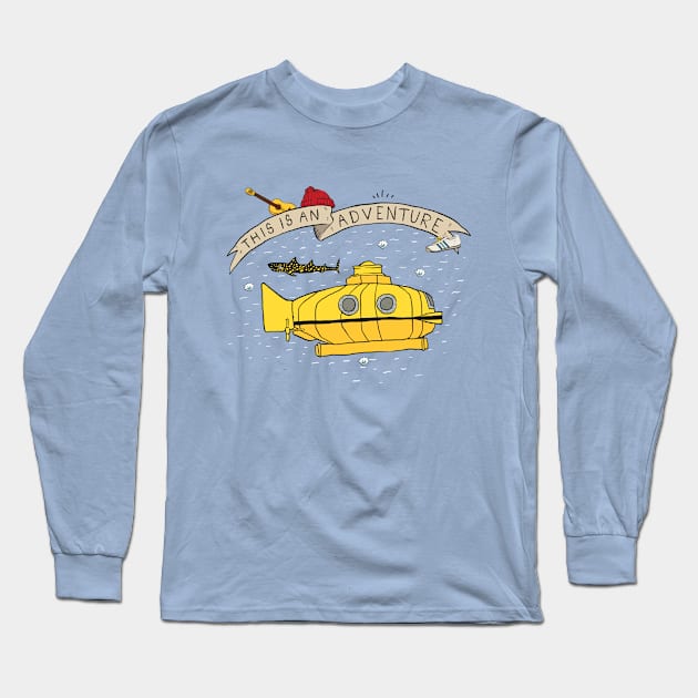 This Is An Adventure Long Sleeve T-Shirt by Plan8